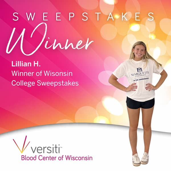 Lilli H. College Sweepstakes Winner