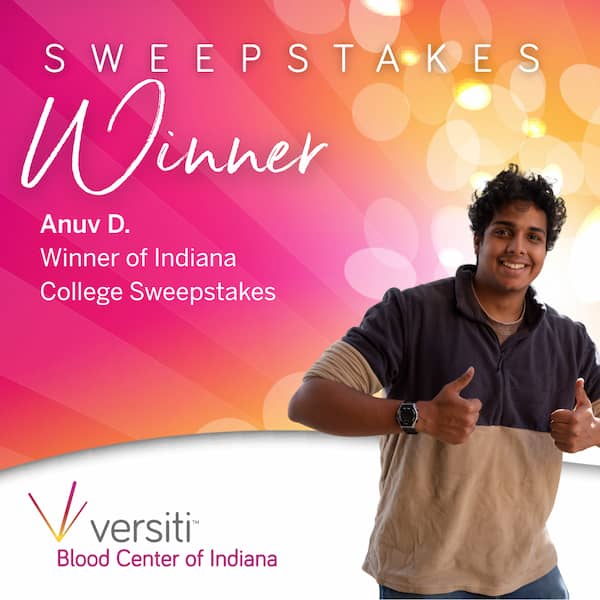 Annuv D. College Sweepstakes Winner