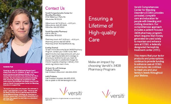 CCBD Hemophilia Patients Flyer Overview