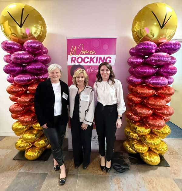 Karin Hoffmeister, MD, Nan Gardetto and Agata Steenackers, PhD.